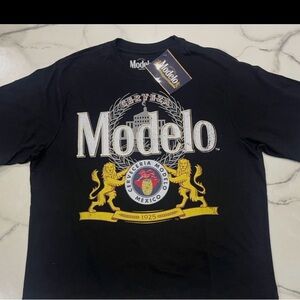 ModelCo Black Graphic Tee for Men